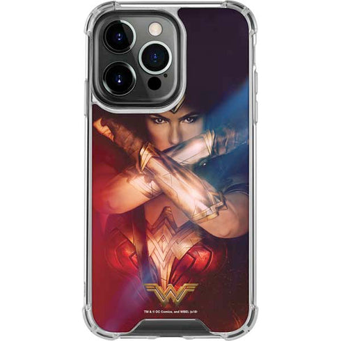 DC Comics Wonder Woman Profile Character Poster iPhone 14 Pro Clear Case